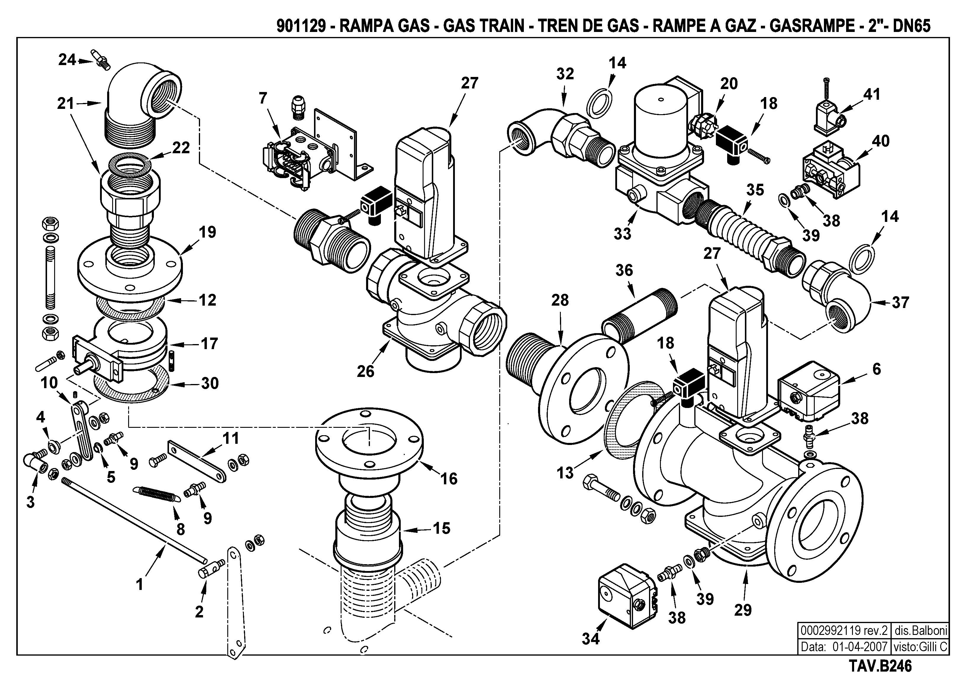 Газовая рампа B246 901129 2 20070401 Газовая рампа B246 901129 2 20070401