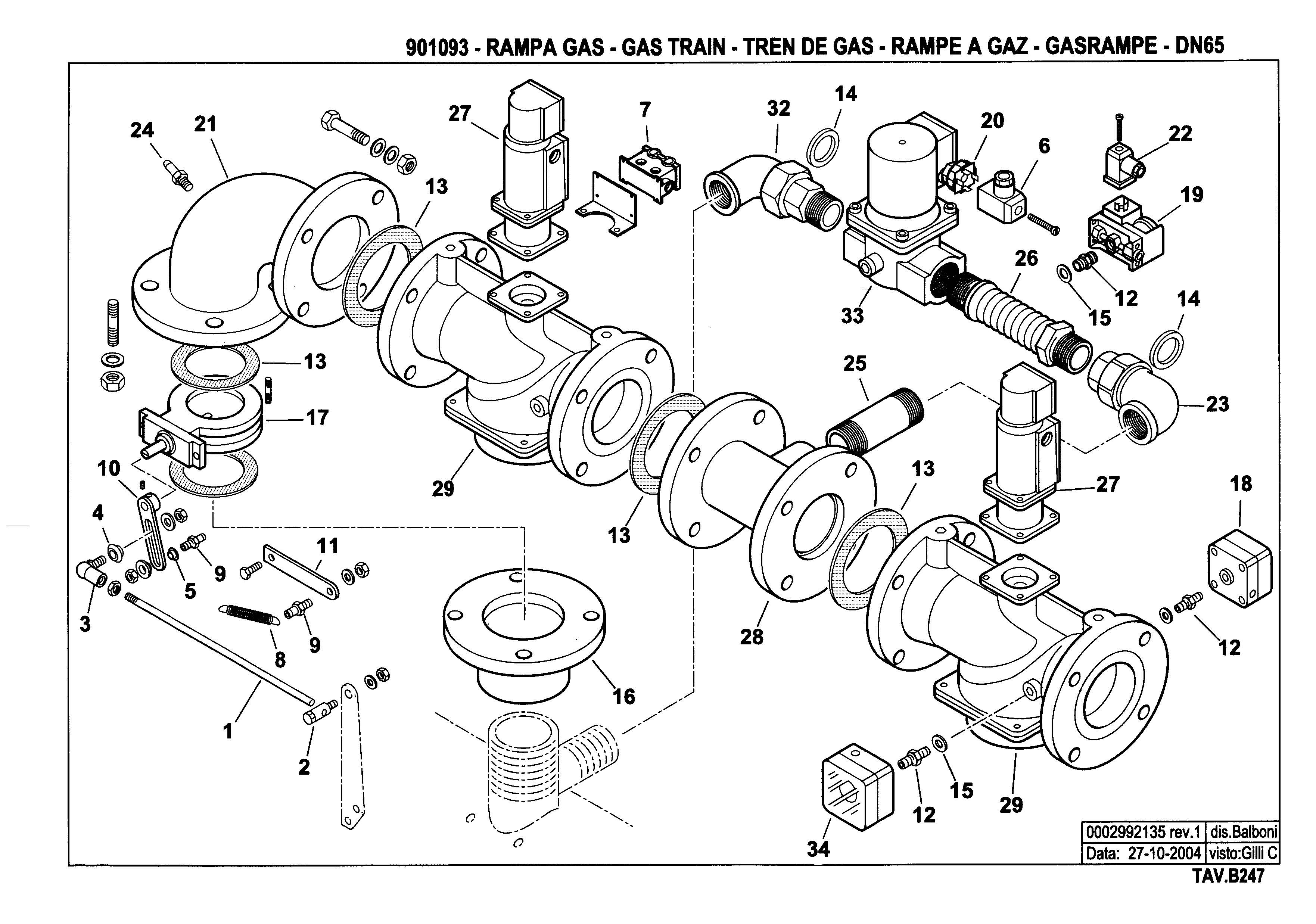 Газовая рампа B247 901093 1 20041027 Газовая рампа B247 901093 1 20041027