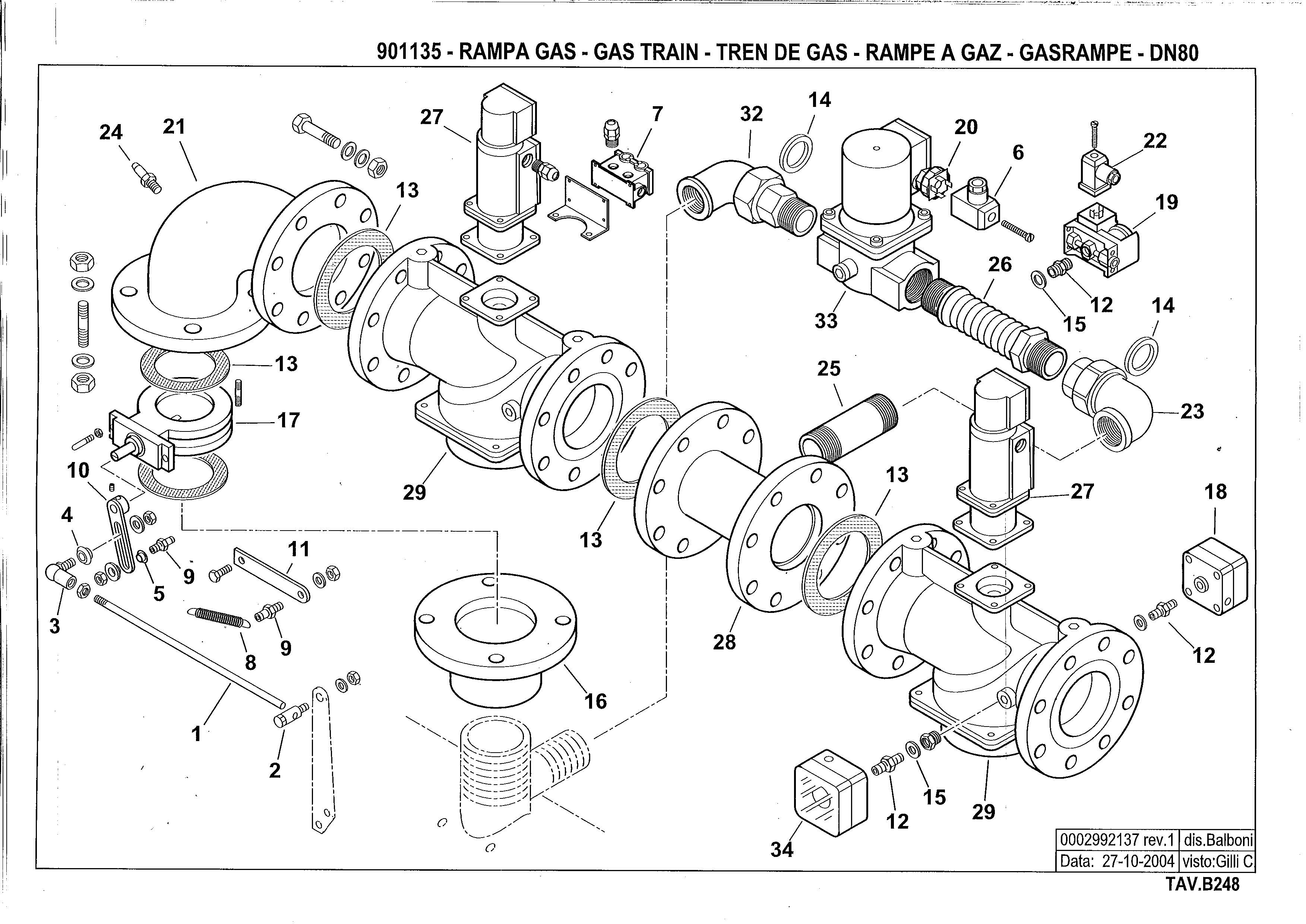 Газовая рампа B248 901135 1 20041027 Газовая рампа B248 901135 1 20041027