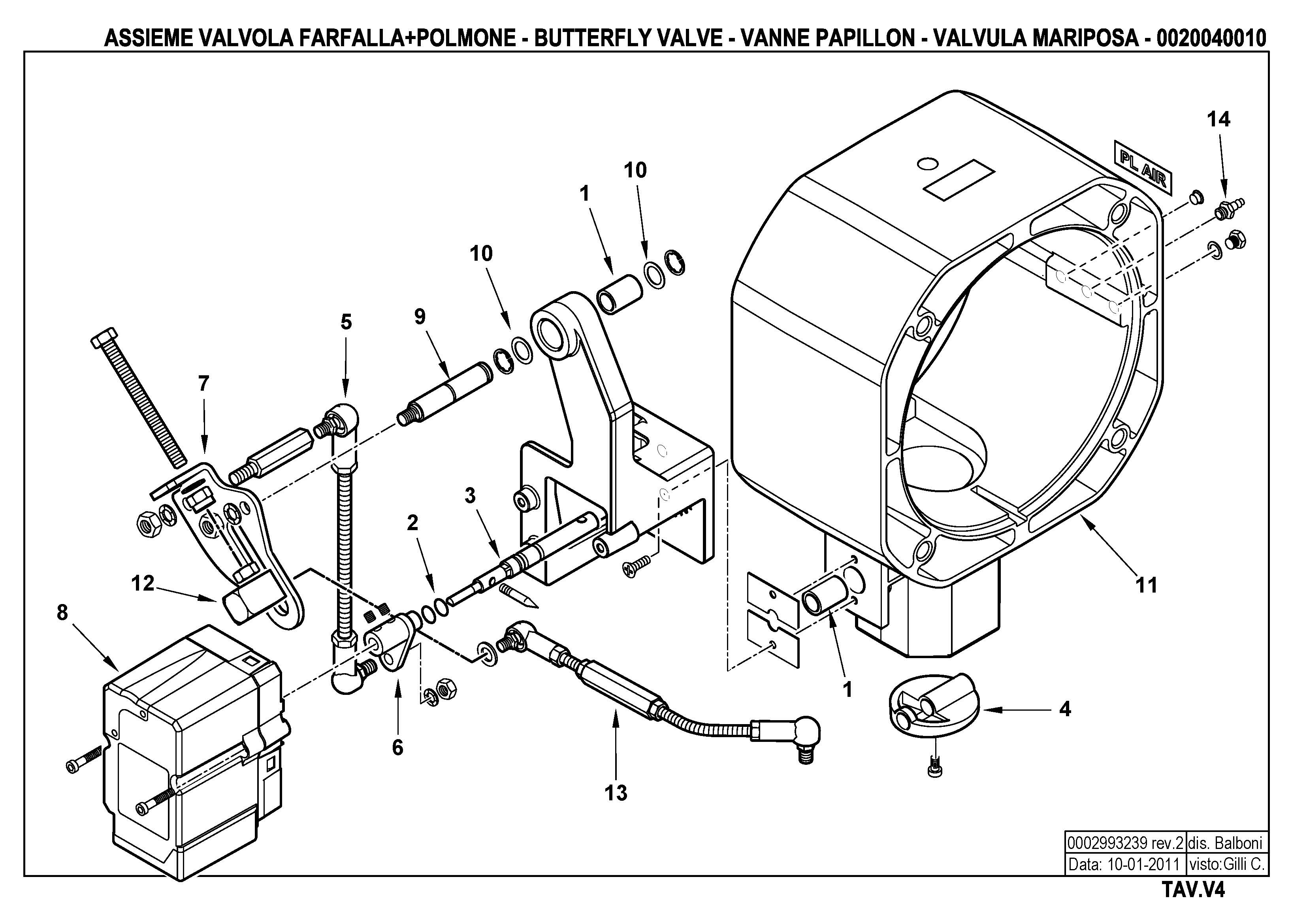 Газовый дроссель V4 20040010 2 20110110 Газовый дроссель V4 20040010 2 20110110