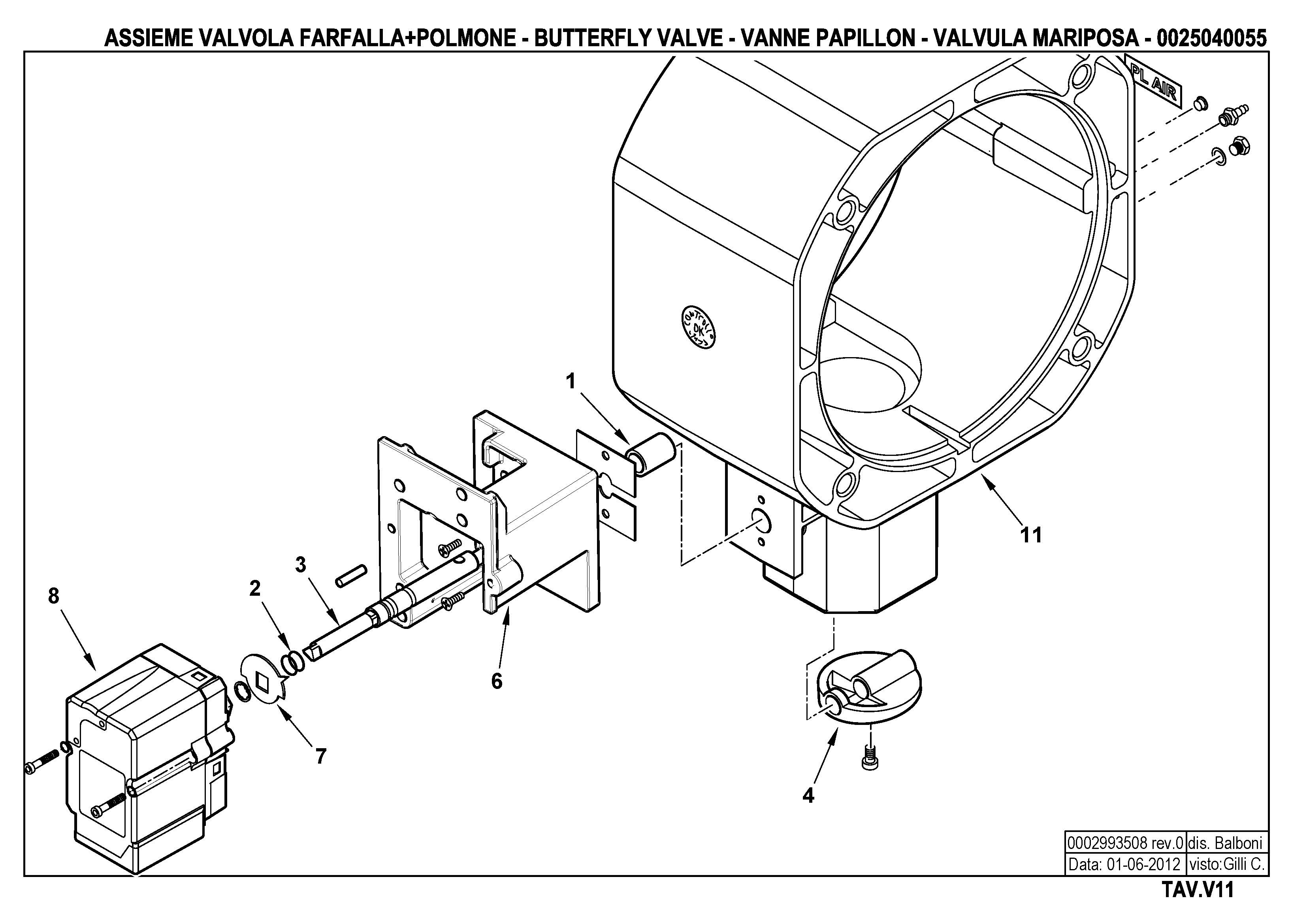 Газовый дроссель V11 25040055 0 20120601 Газовый дроссель V11 25040055 0 20120601