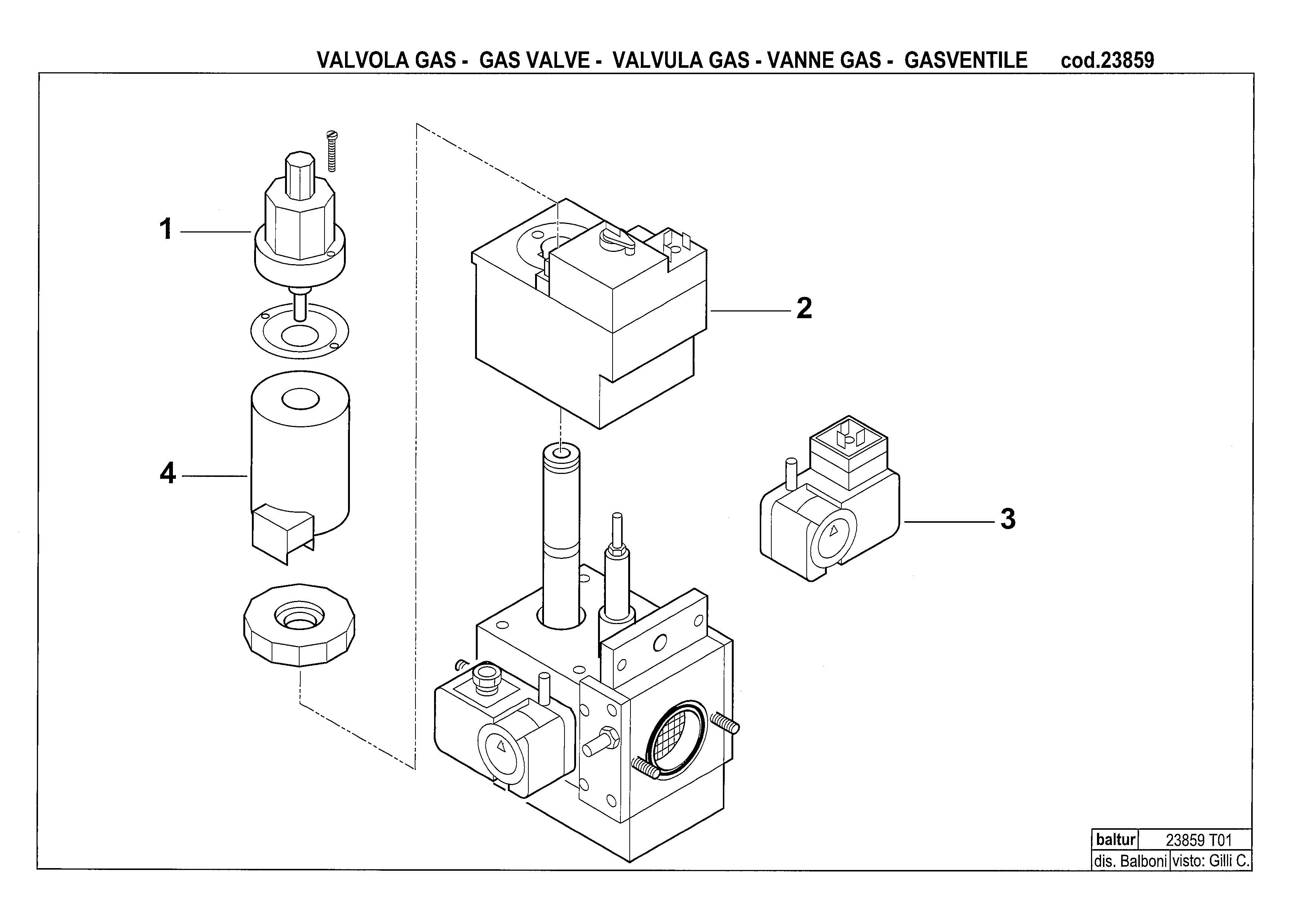 Газовая рампа T01 23859 1 Газовая рампа T01 23859 1