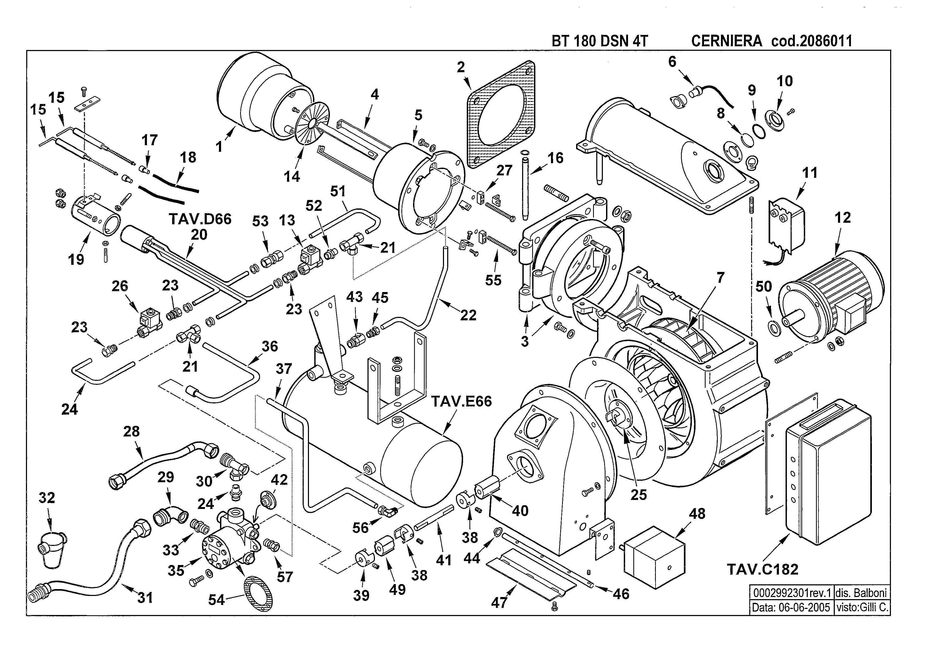 BT 180 DSN 4T Cerniera 2086011 1 20050606 BT 180 DSN 4T Cerniera 2086011 1 20050606